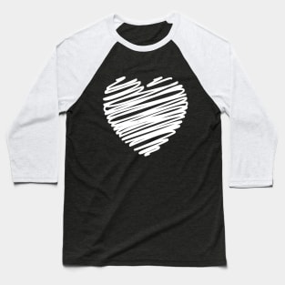 Heart shape design for valentines day gift Baseball T-Shirt